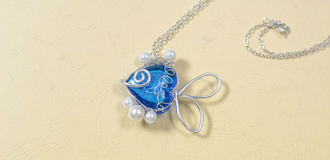 Flat Wire Fish Necklace Tutorial 